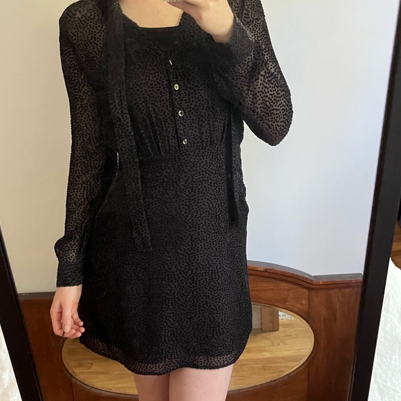 L’AGANCE navy mini dress - Picture 3 of 10